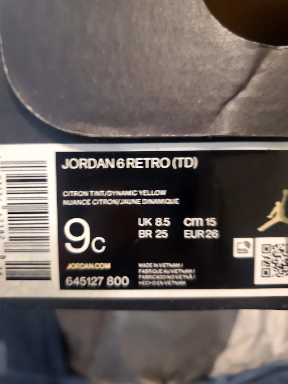 Jordan toddler Yellow High-Top Lace-Up Sneakers